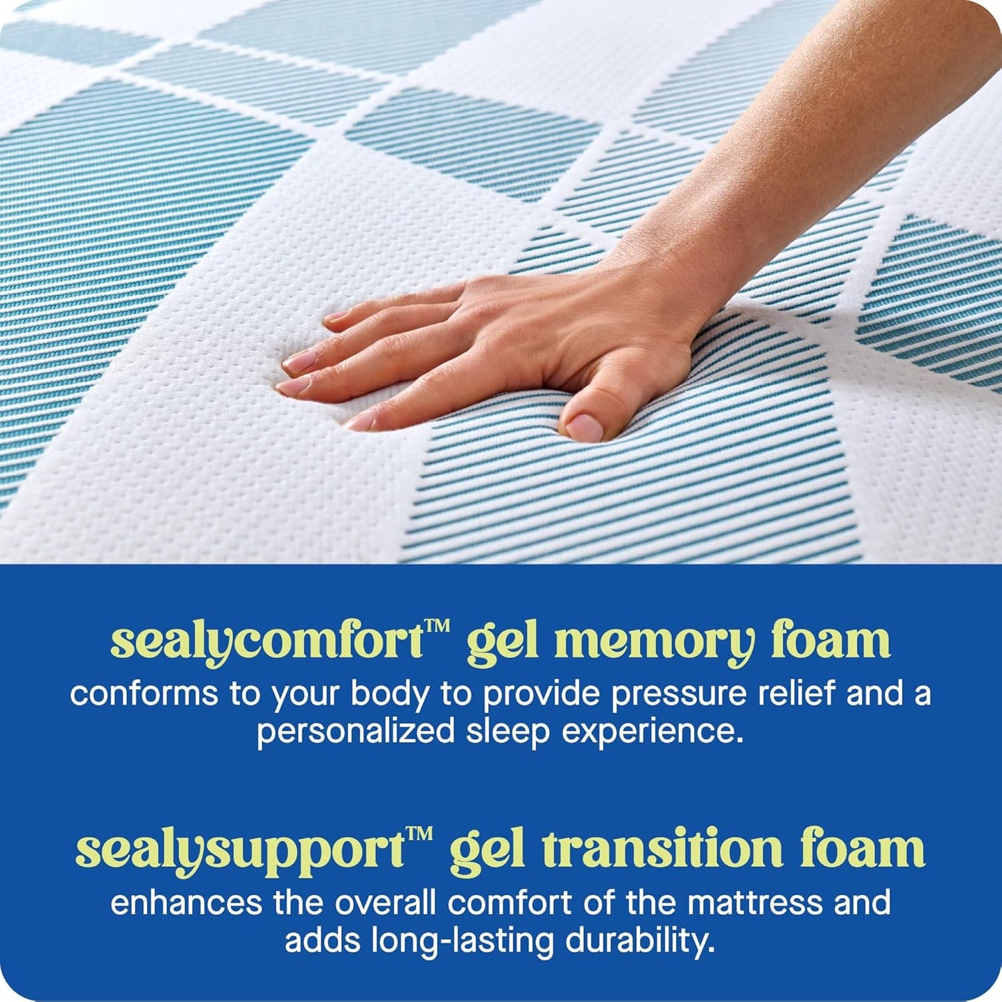 Sealy Dreamlife 10” Foam Mattress-in-a-Box, King, SealyComfort Gel Memory Foam, Surface-Guard Technology, 10 Year Limited Warranty, Made in The USA