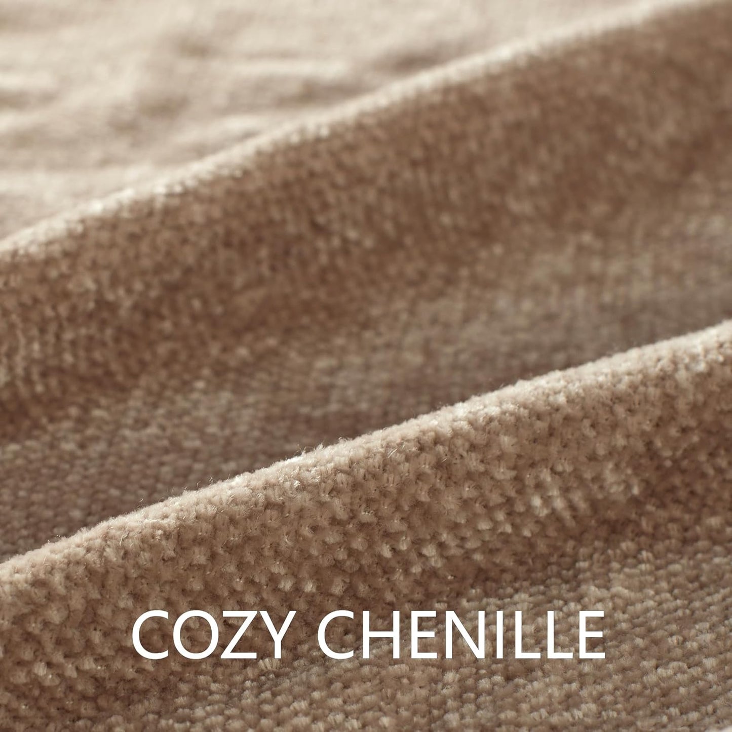 Chenille Throw Blanket for Couch 60"X 80" Twin, Soft Cozy Throws with Fringe Tassel for Bed Sofa Chair Cover, Lightweight Knitted Decorative Boho Blankets for Living Room, Taupe