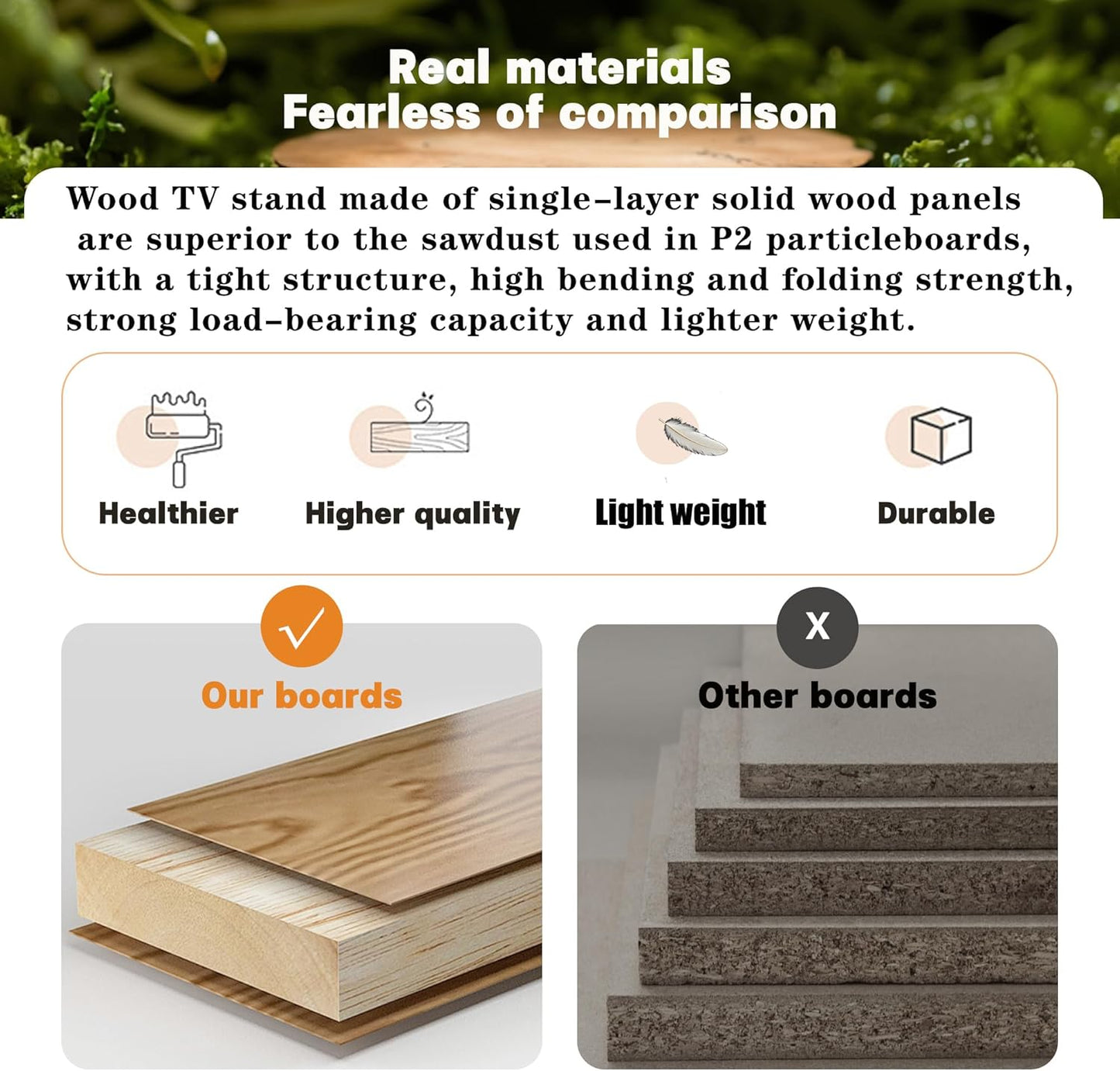 55" Floating TV Stand Modern Floating TV Console Wall Mounted Entertainment Center with Open Storage Cabinet Storage for Living Room Bedroom, Black