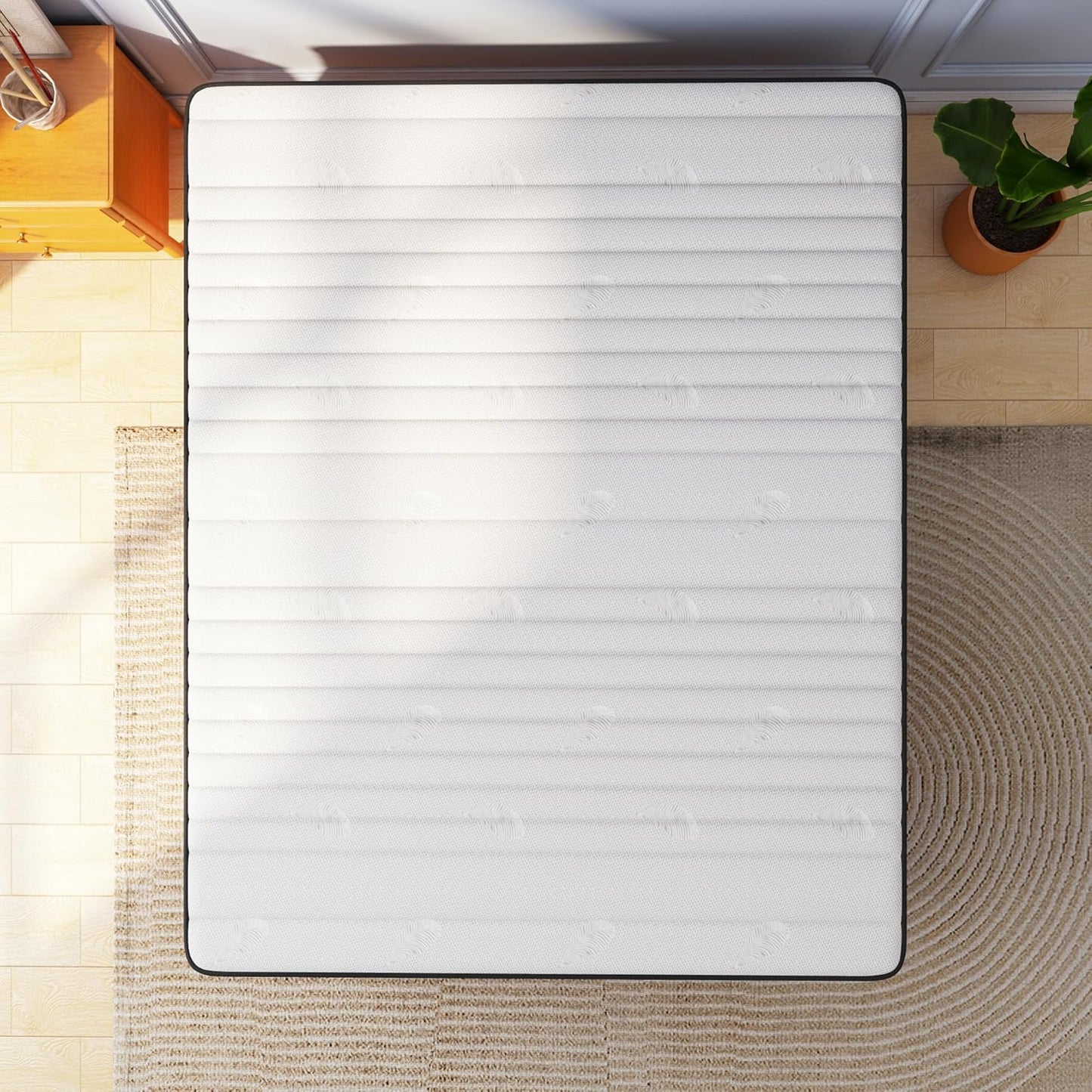 Full Mattress, 12 Inch Full Size Mattress Bed in a Box,Memory Foam & Pocket Springs, Medium Feel, Cool Sleep & Pressure Relief, 120-Night Trial