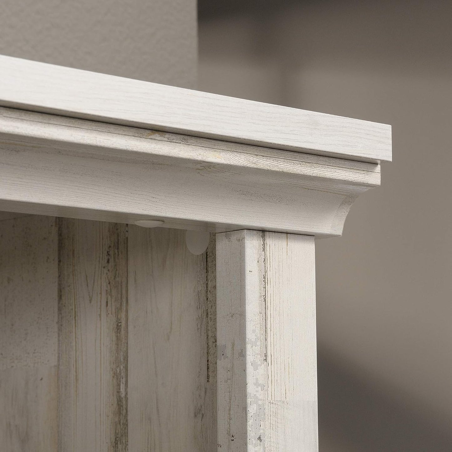 Sauder 5 Tier Book Shelf Wooden Bookcase Multipurpose Bookshelf for Home Office, Living Room, in White Plank