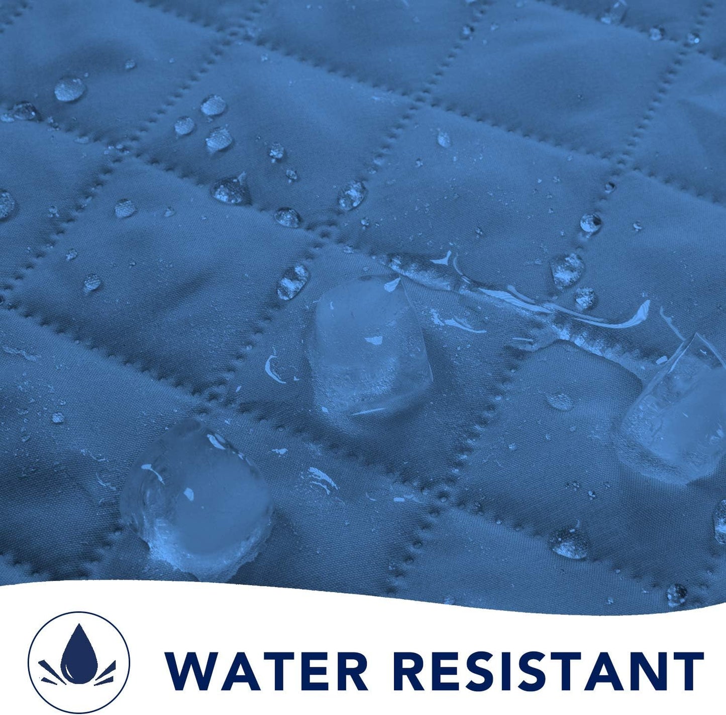 PureFit Reversible Sofa Couch Cover Water Resistant Couch Covers for 3 Cushion, Washable Furniture Cover with Non-Slip Foam and Adjustable Strap for Dogs, Pets (Sofa, Blue/Ivory)