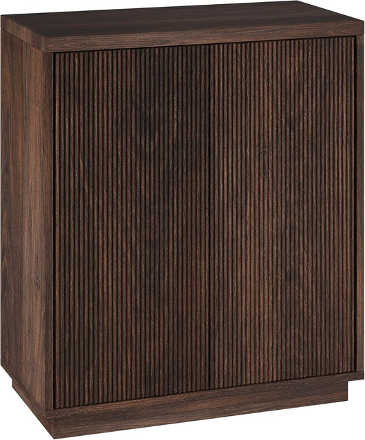 Henn&Hart 28" Wide Rectangular Accent Cabinet in Brown, for Home, Living Room, Bedroom, Entertainment Room, Office