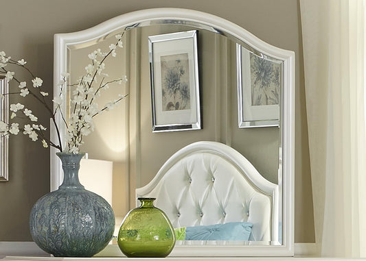 Liberty Furniture Industries Stardust Mirror, 39" x 1" x 37", Iridescent White