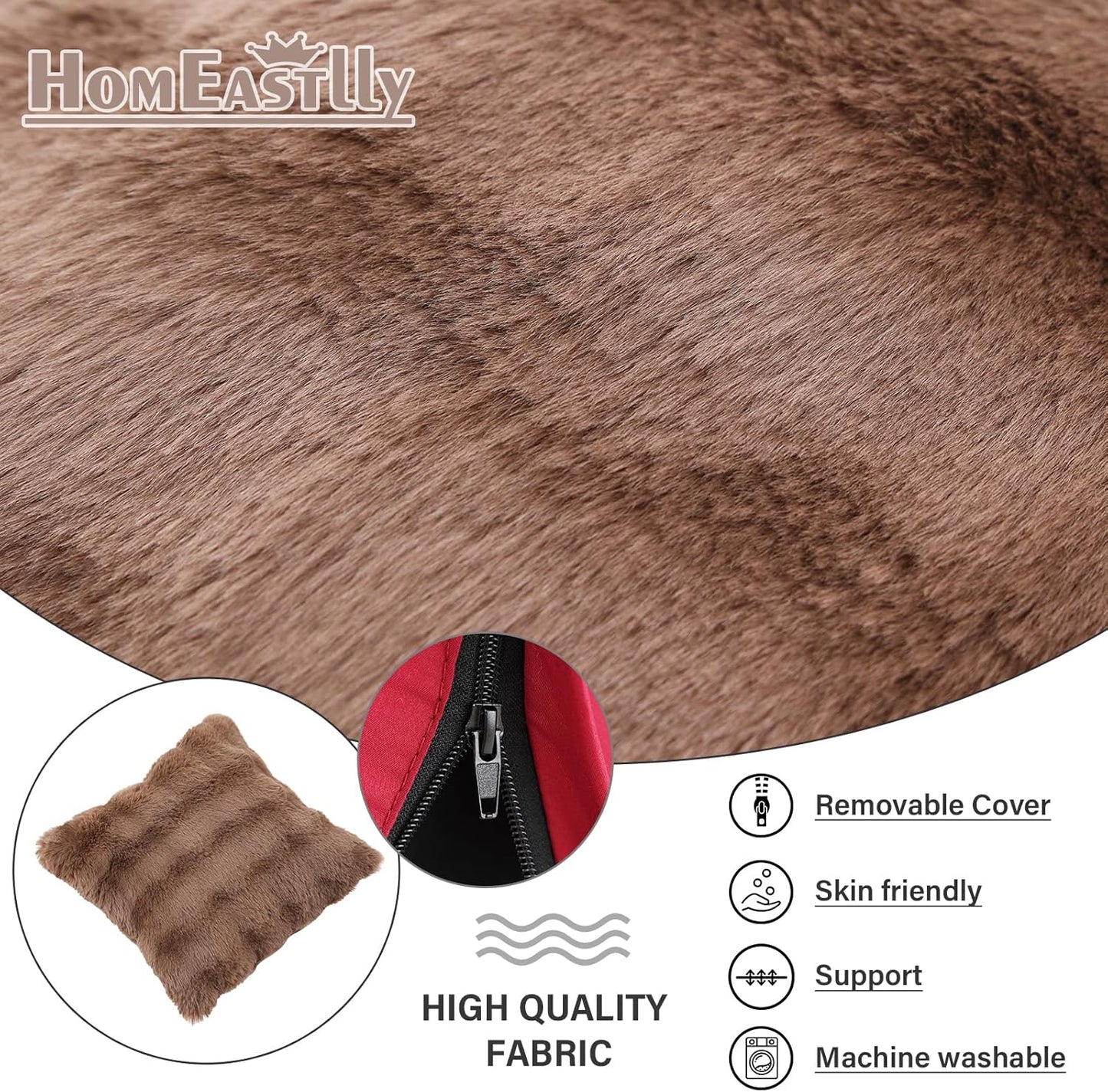 Large Lazy Chair with Ottoman, Accent Reading Chair with a Throw Pillow, Cozy Lounge Chair with Armrest, Leisure Sofa Chair for Living Room, Bedroom, Dorm, Shadow Grey