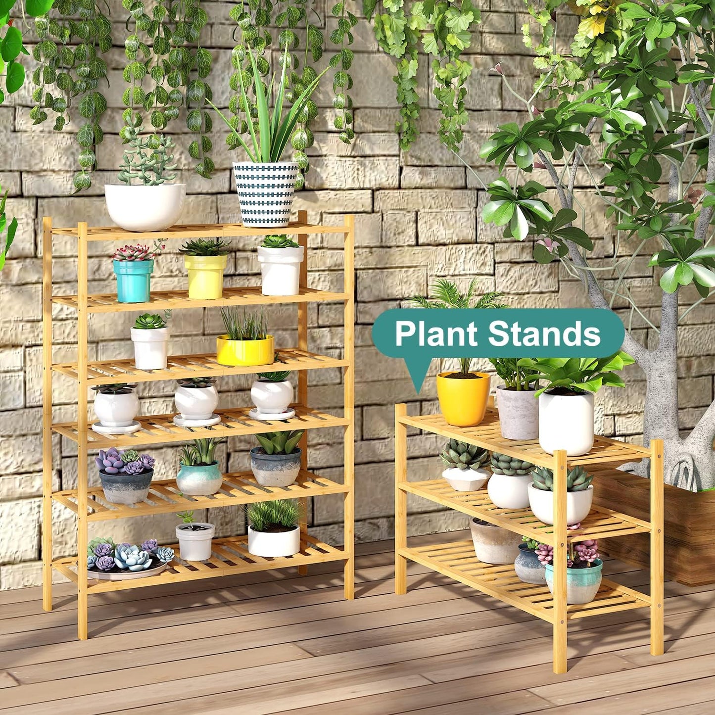 3-Tier Free Standing Shoe Racks, Bamboo Wood Shoe Rack for Entryway & Closet, Beautiful | Natural | Functional | Sturdy Shoe Rack