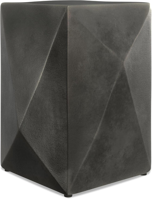 SIMPLIHOME Danner Metal Side Table in Graphite, 14-inch Round, Cast Aluminum for Living Room, Bedroom, Office, Compact Modern Design, Fully Assembled