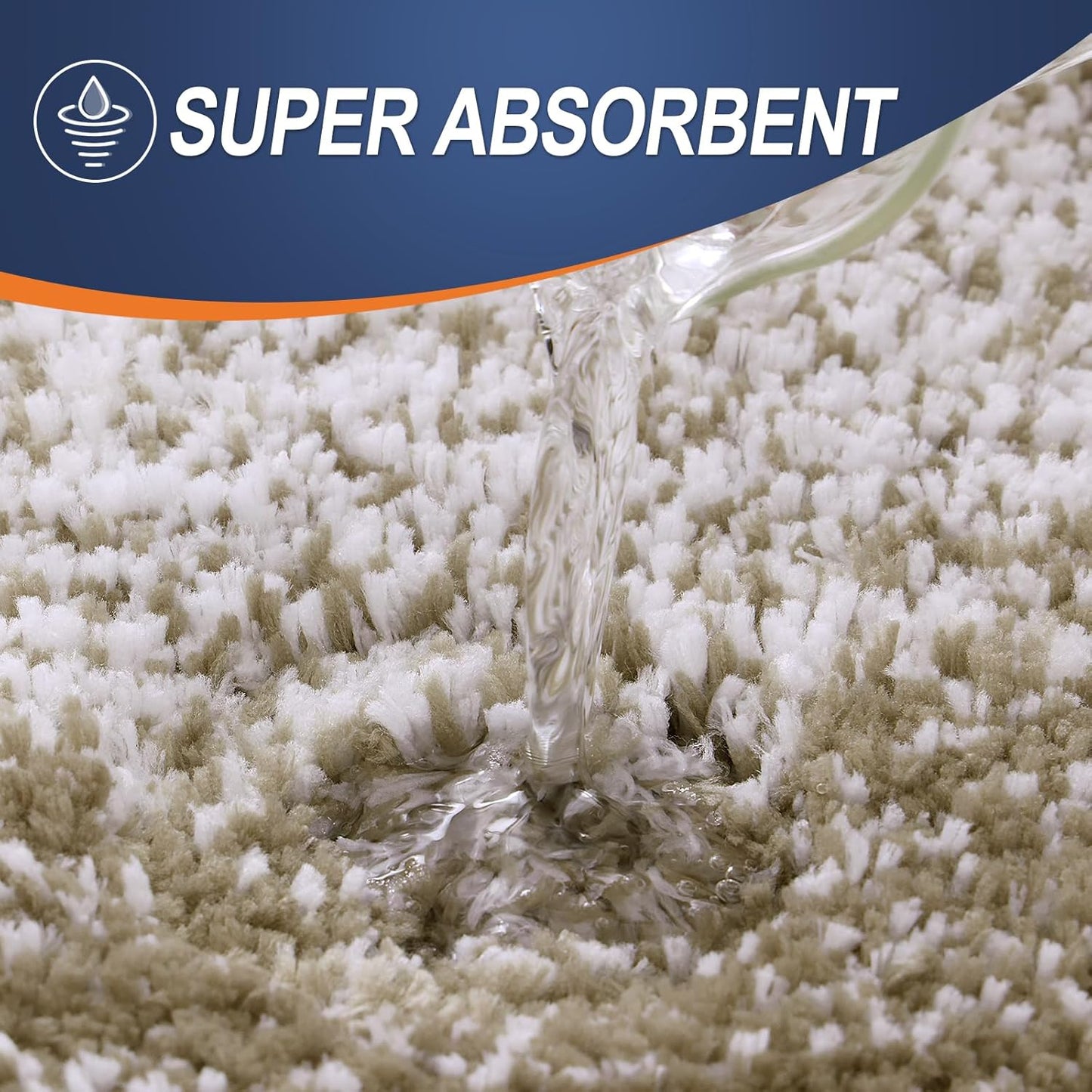 OLANLY Bathroom Runner Rugs 47x17, Extra Soft Absorbent Microfiber Bath Rugs, Rubber Backing, Quick Dry, Machine Washable Bath Mats for Bathroom Floor, Tub and Shower, Home Decor Accessories, Coffee