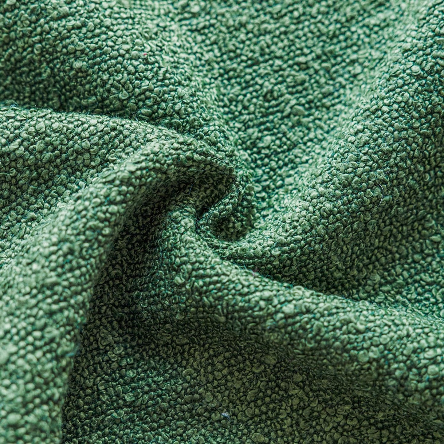 Foindtower Pack of 2 Textured Boucle Throw Pillow Covers Accent Solid Decorative Lumbar Pillow Cases Cozy Couch Cushion Case for Chair Sofa Bed Living Room Home Decor 12 x 20 Inch Hunter Green