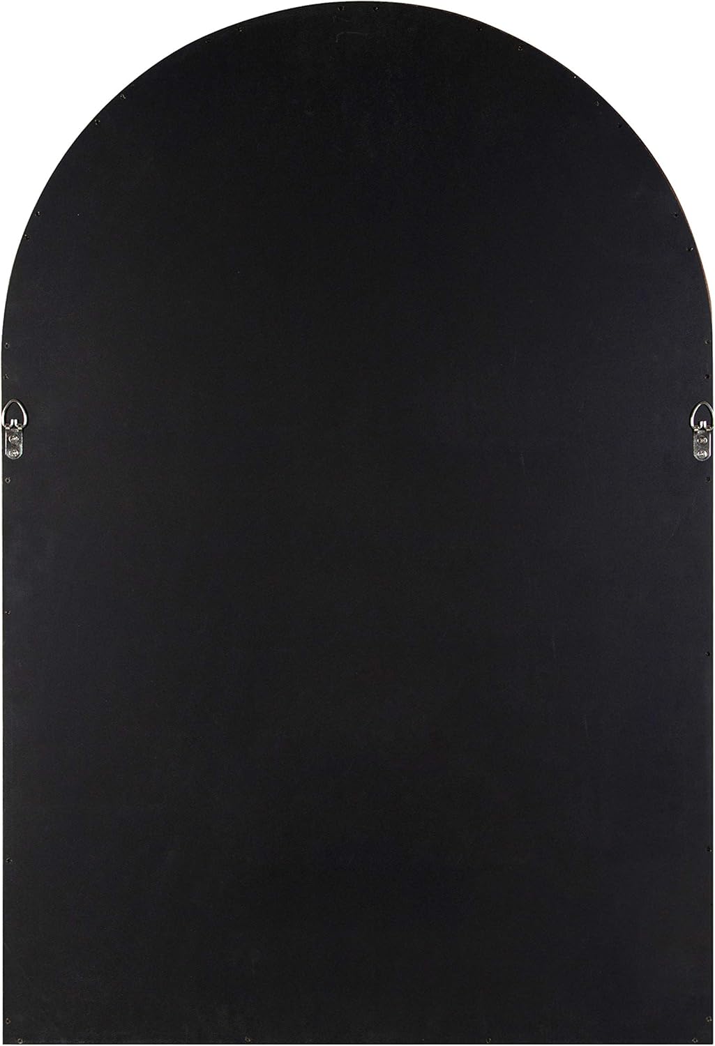 Kate and Laurel Hutton MidCentury Modern Farmhouse Arch Mirror, 24" x 36", Walnut Brown Finish