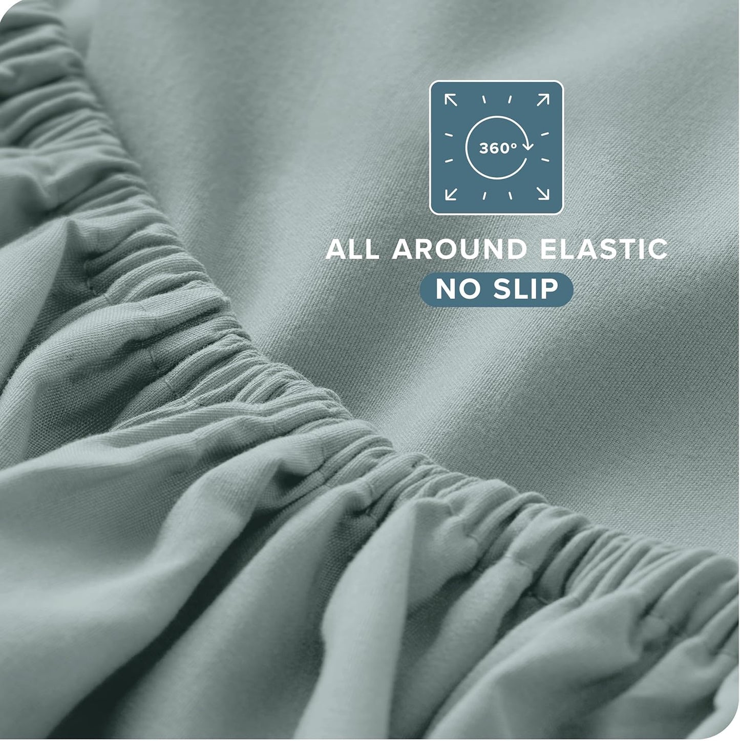 Bare Home Twin Sheet Set - 1800 Ultra-Soft Microfiber Twin Bed Sheets - Double Brushed - Deep Pockets - Easy Fit - Extra Soft - 3 Piece Set - Bedding Sheets & Pillowcases (Twin, Sea Spray)