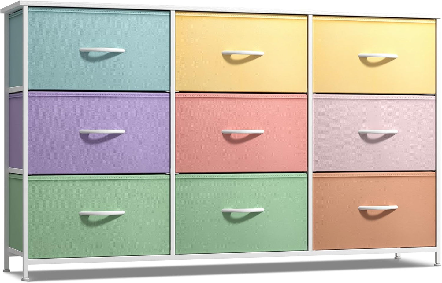 Sorbus Kids Dresser with 9 Drawers - Storage Unit Organizer Chest for Clothes - Bedroom, Kids Room, Nursery, & Closet