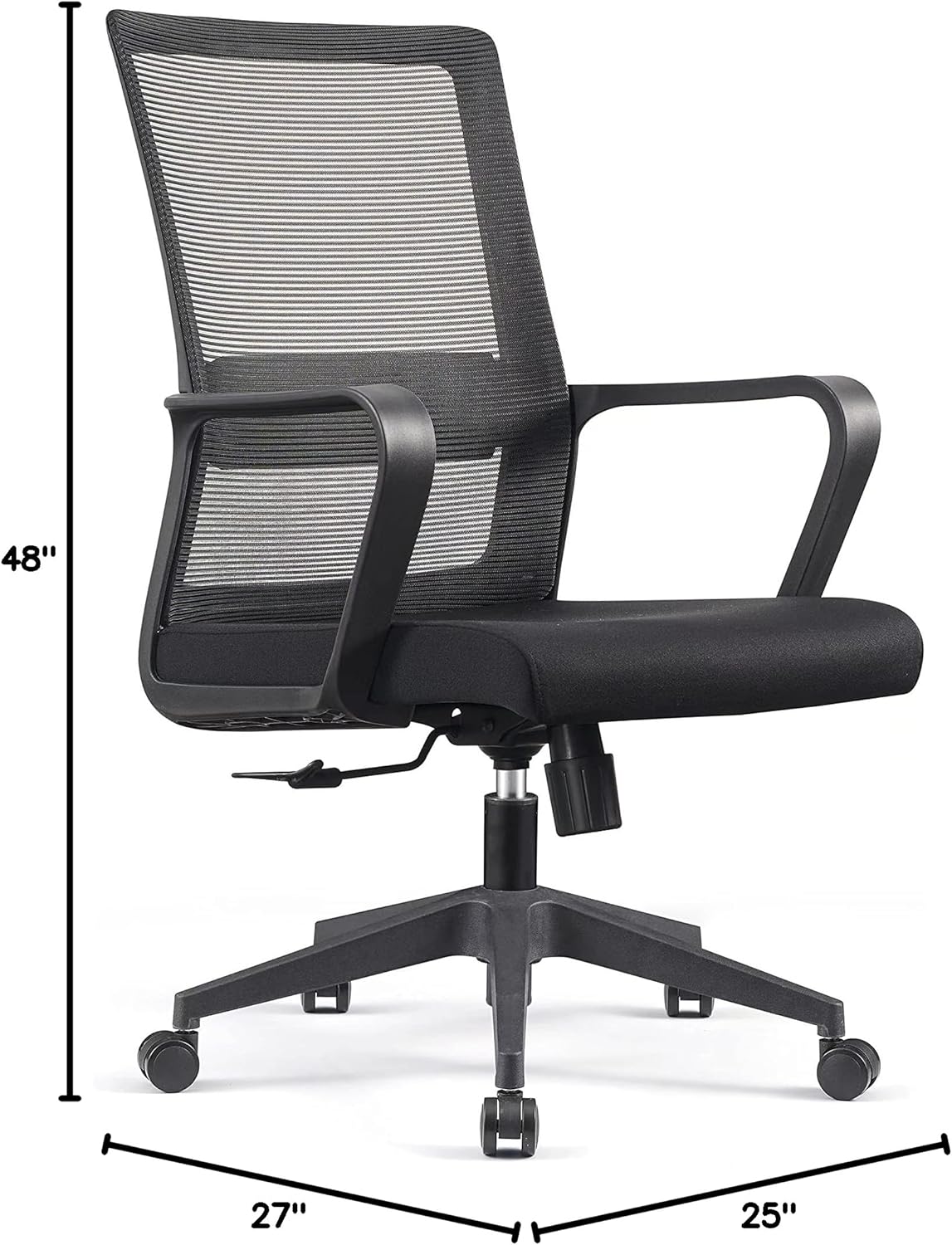 Black Mesh Office Chair - Ergonomic Computer Chair and Desk Chair for Home or Office