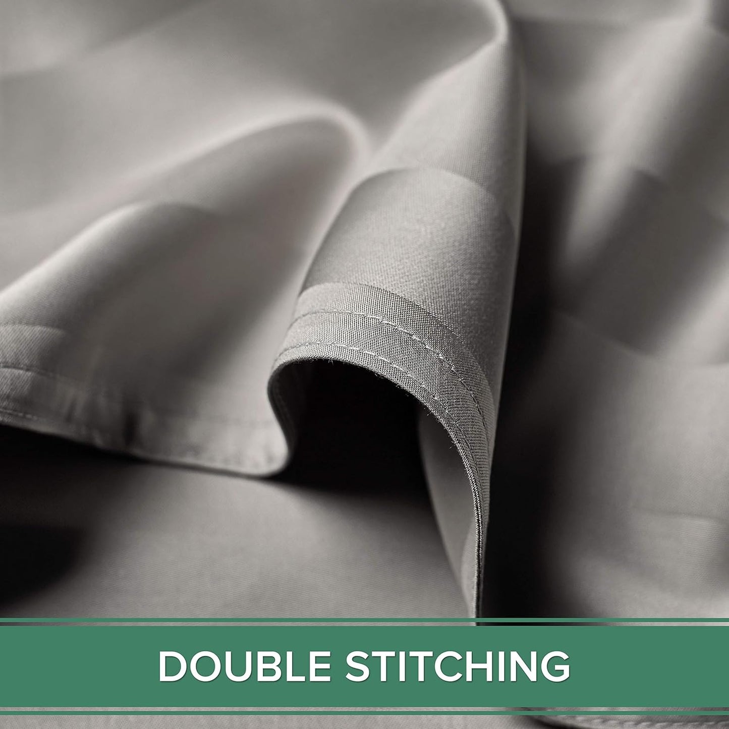 Queen Sheets by Pure Bamboo, Genuine 100% Organic Viscose Derived from Bamboo Bed Sheet Set, Luxuriously Soft & Cooling, Double Stitching, Lifetime Quality Promise (Queen, Jacquard Silver)