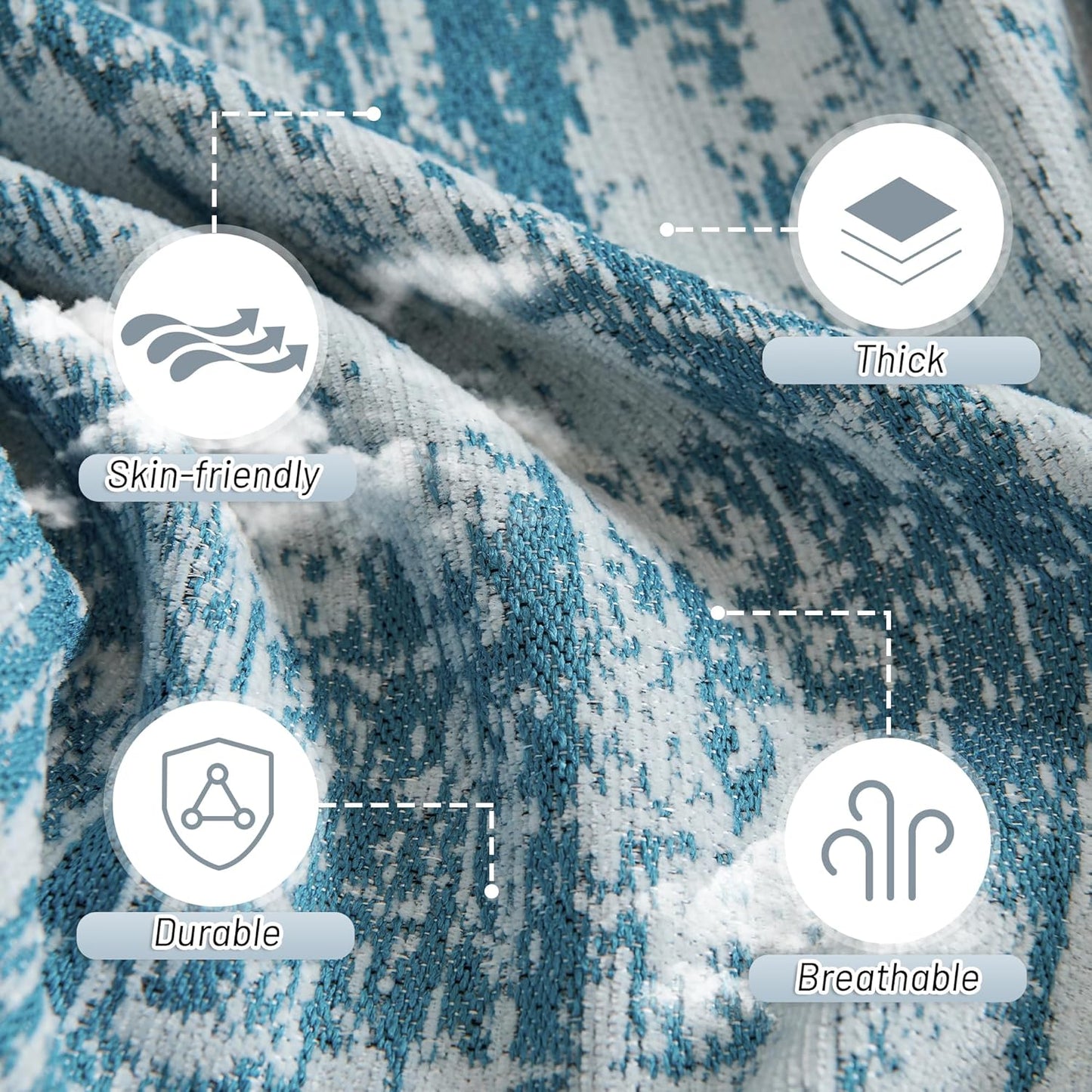 MYSKY HOME Boho Couch Cover for Dogs Washable Sage Abstract Couch Sofa Protector for Cats Pets Friendly Chenille Geometric Sofa Covers Soft Durable Farmhouse Sofa Slipcovers, 91" X118"