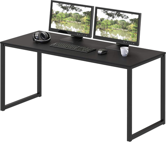 SHW Mission 48-Inch Home Office Computer Desk, Black