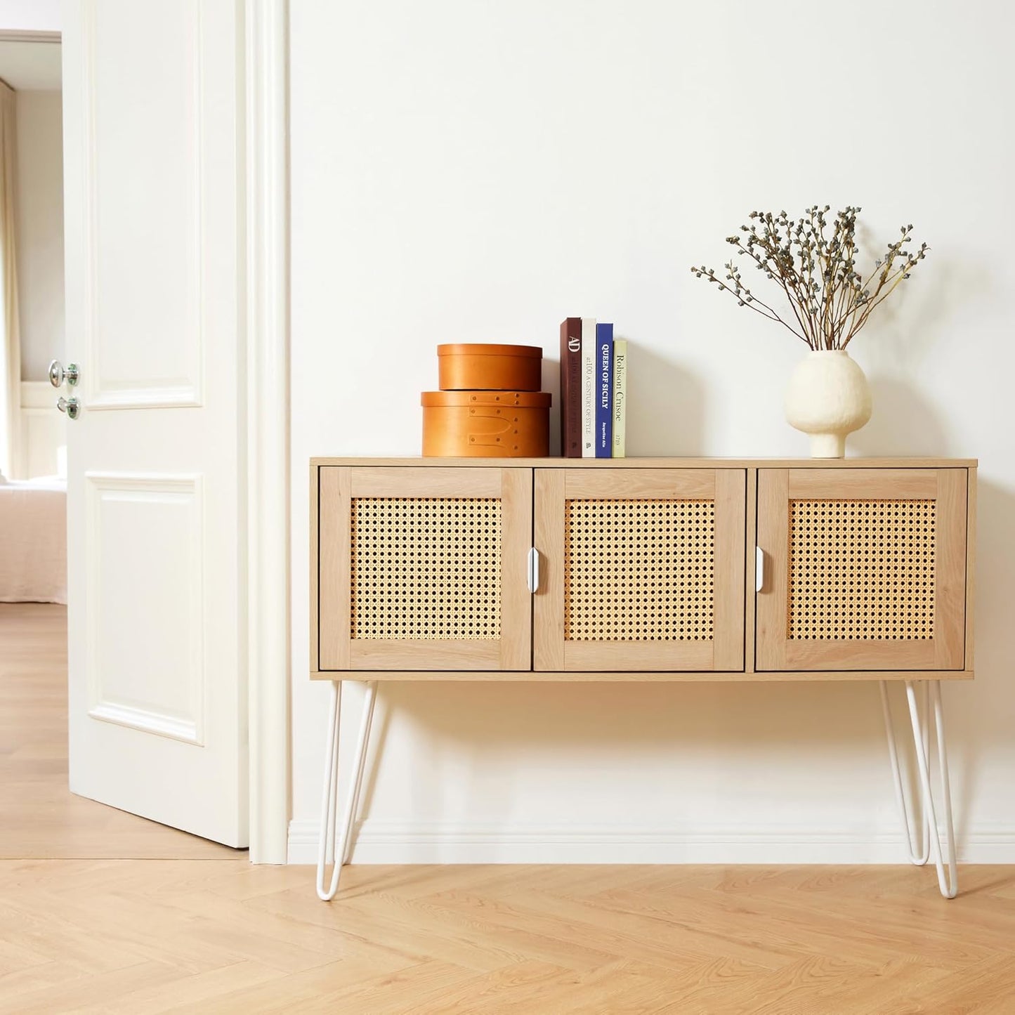 Netstar Entryway Table, Sofa Table, Console Tables for Entryway, Behind Couch Sofa Narrow Long, Foyer Tables w/Storage Drawers for Entry Way Hallway Living Room Home Decor, Wood Boho Farmhouse, Wood