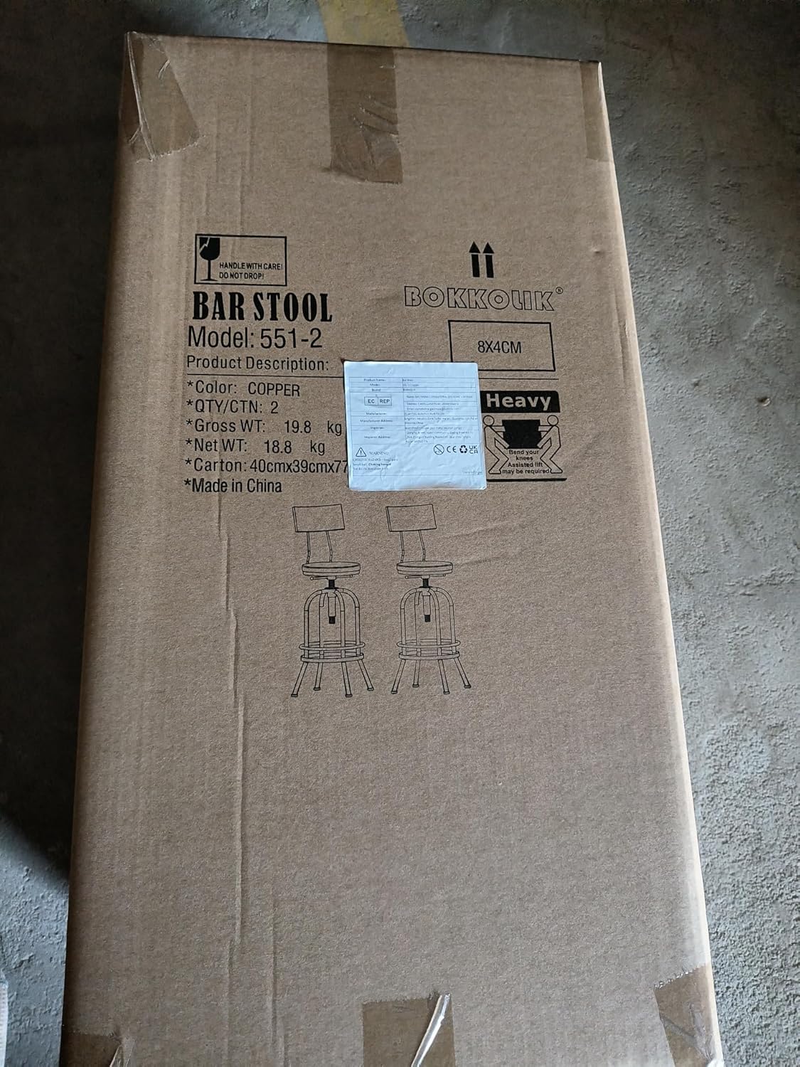 Set of 2-Industrial Bar Stools-Swivel Wooden Seat-Bar Counter Height Adjustable 26-32.2inch-Kitchen Dining Chairs