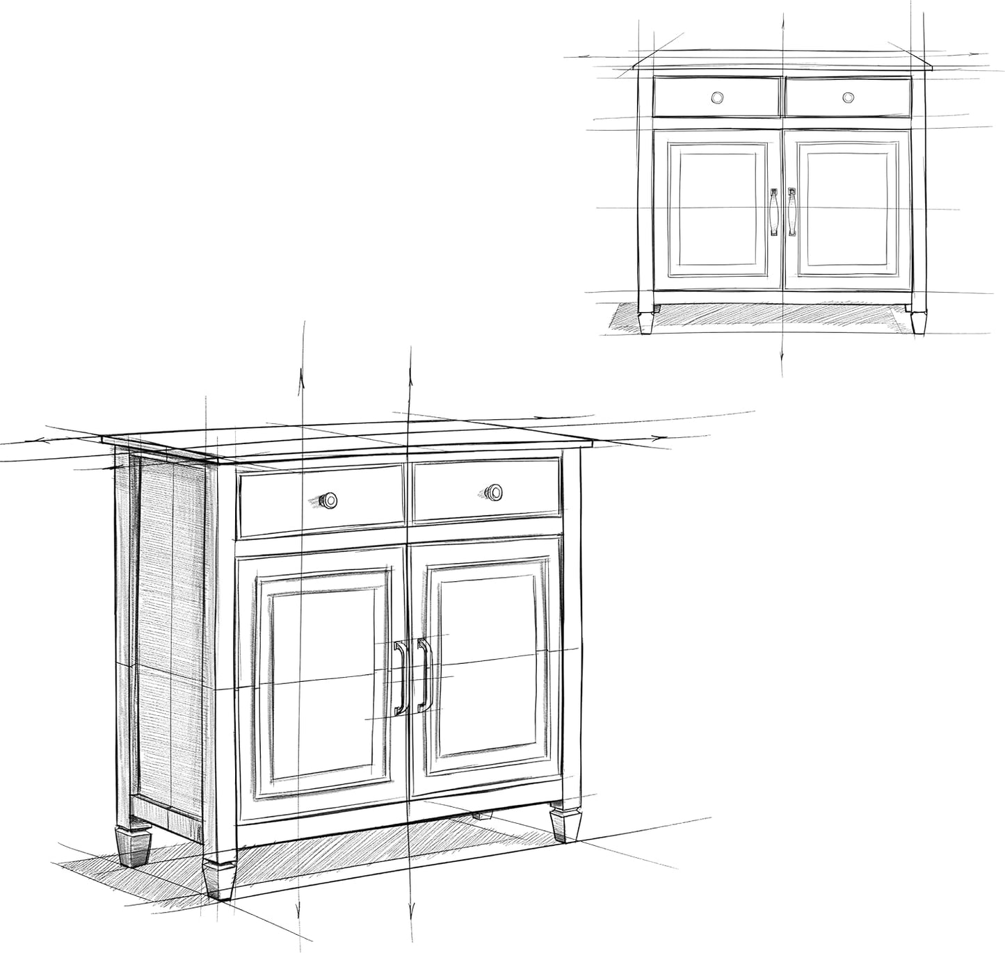 SIMPLIHOME Connaught 40-inch Wide Solid Wood Storage Cabinet in Farmhouse Grey for Entryway, Living Room, Organizer for Hats, Gloves, Shoes, Keys, Slim Design, Traditional Style