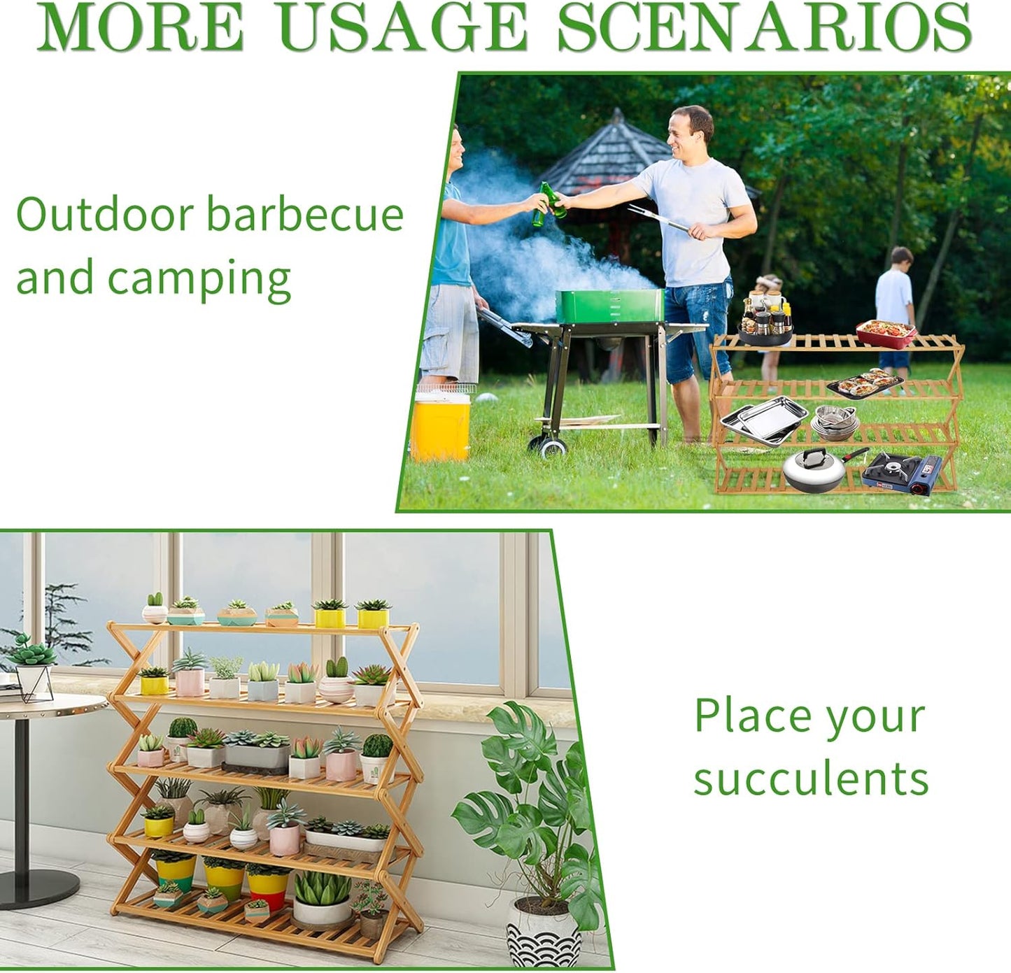 Choclaif Free Standing Shoe Racks for Closet, Shoe Shelf Bamboo Shoe Rack for Bedroom, Entryway Hallway Closet Living Room Organizer（4 Tier）