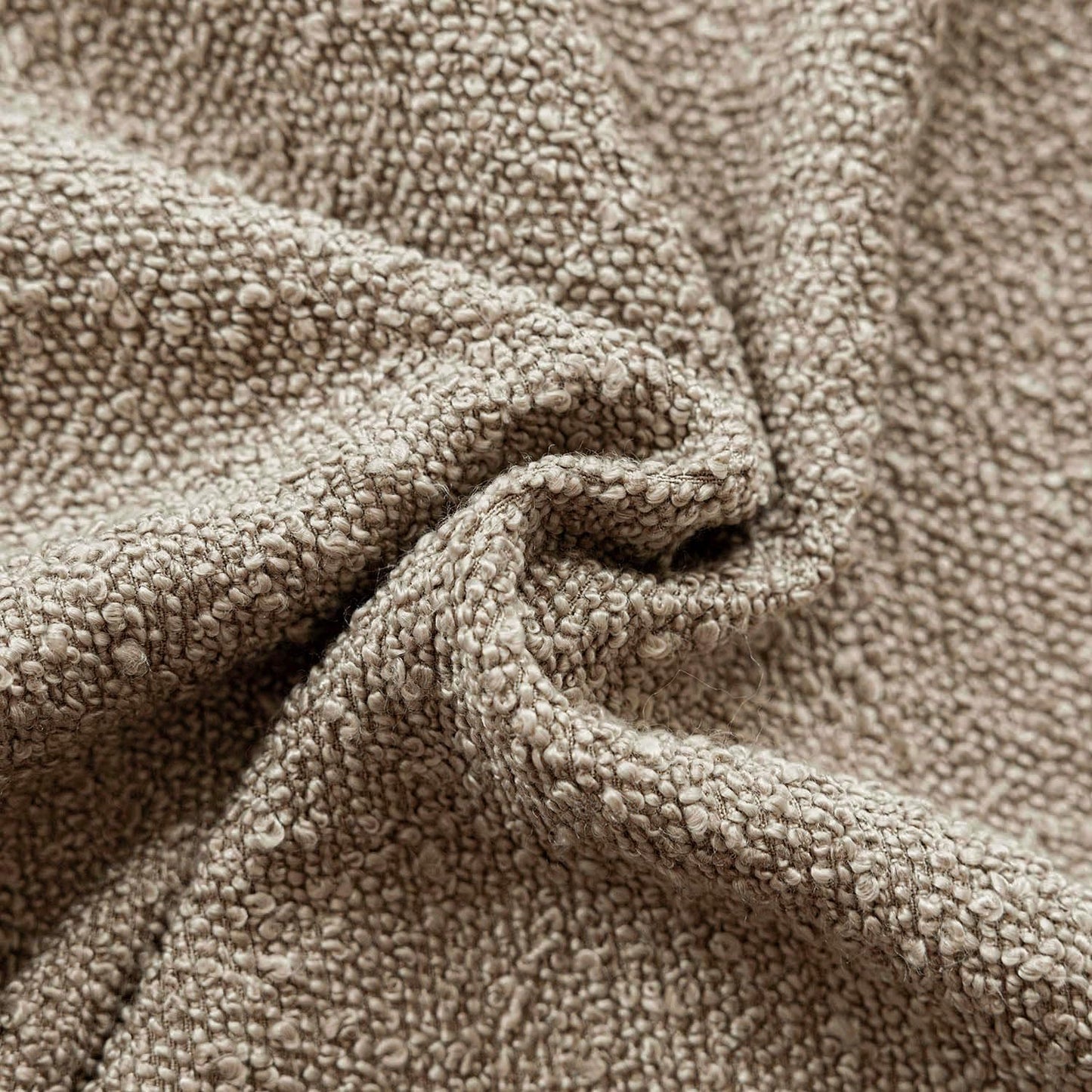 Foindtower Pack of 2, Decorative Textured Boucle Throw Pillow Covers Neutral Accent Solid Pillow Cases Soft Couch Cushion Case for Chair Sofa Bedroom Living Room Home Decor 22x22 Inch Light Khaki Tan