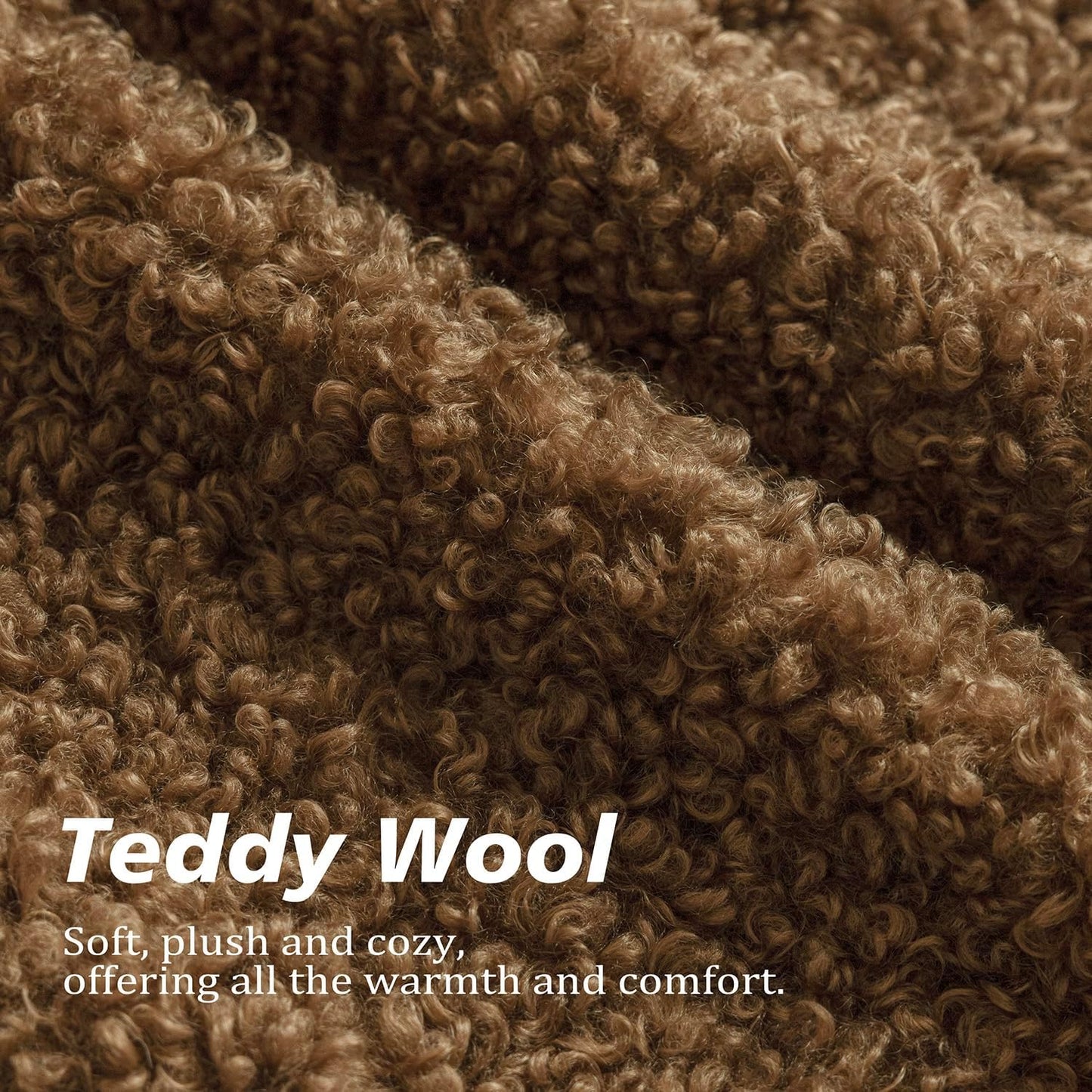 Foindtower 2 Pieces 26x26 Inch Dark Bronze, Faux Fur Throw Pillow Cover Accent Sherpa Furry Pillow Covers Fuzzy Soft Pillowcases Cozy Sheepskin Decorative Fleece Cushion Case for Bed Couch Living Room