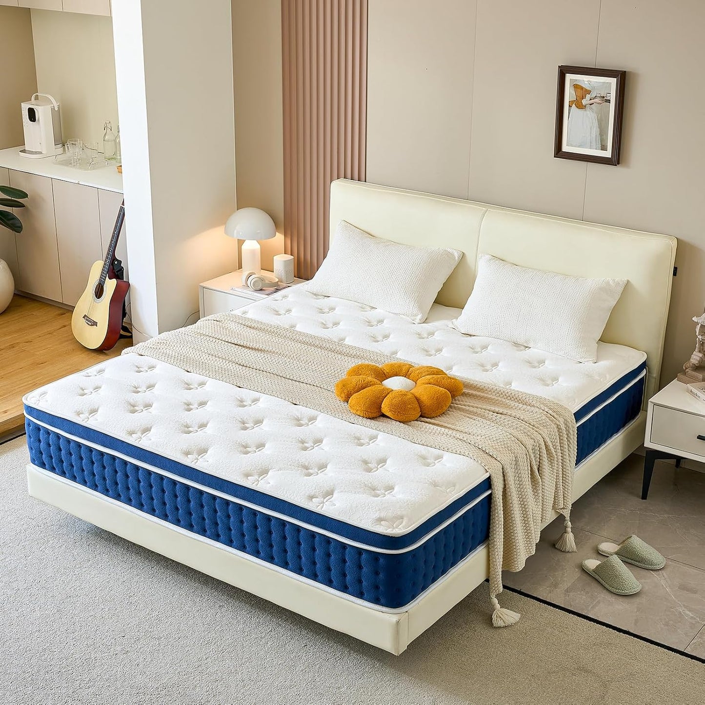 Full Size Mattress, 12 Inch Hybrid Full Mattress in a Box, Gel Memory Foam and Pocket Coils Innerpring Mattresses, Cooler Sleep with Pressure Relief and Support, 54"*75"*12"