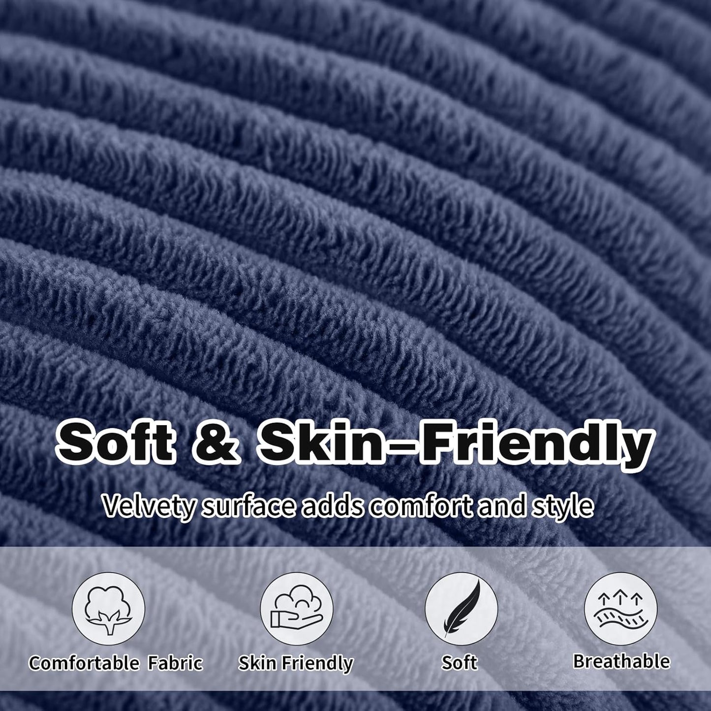 Welnow Accent Lounge Lazy Chair, Comfy Soft Leisure Metal Frame Reading Chair, Upholstered Thick Cushion Seated Recliner Sofa for Living Room, Bedroom, Dorm, Navy