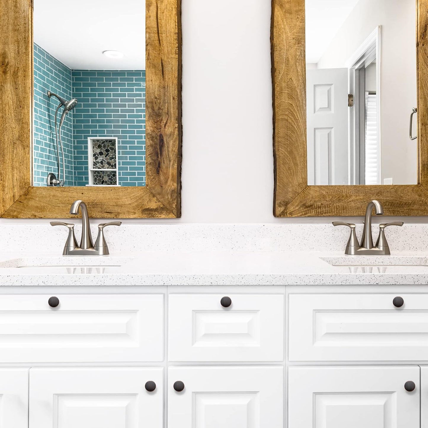 Ravinte 5 Pack Drawer Pulls 1-1/4 Inch Kitchen Cabinet Knobs Solid Round Dresser Drawer Knobs Oil-Rubbed Bronze Dresser Knobs Drawer Knobs Simple Cabinet Hardware for Cupboard Drawer Pulls