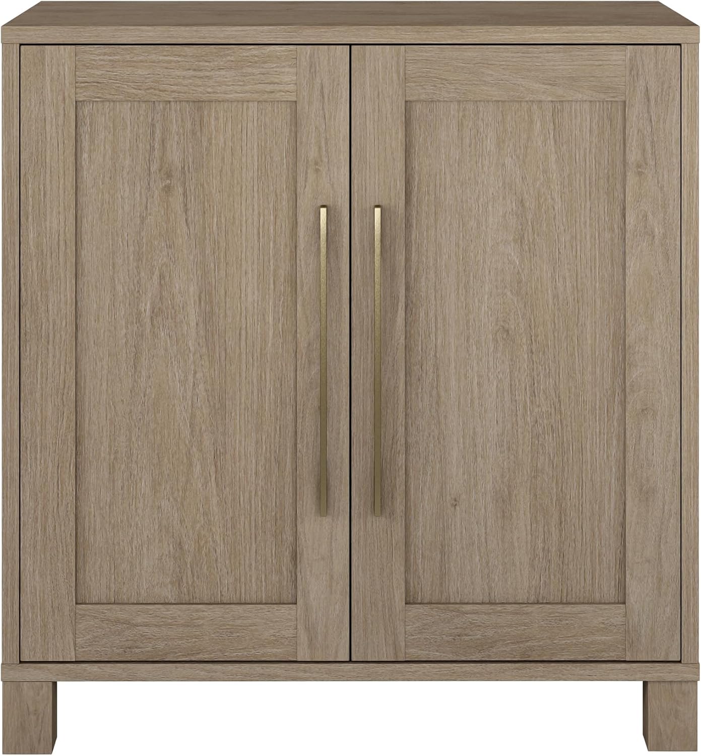 Henn&Hart 28" Wide Rectangular Accent Cabinet in Weathered Gray, for Home, Living Room, Bedroom, Entertainment Room, Office