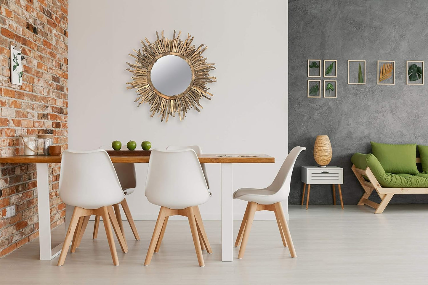 Creative Co-Op Driftwood Sunburst Mirror