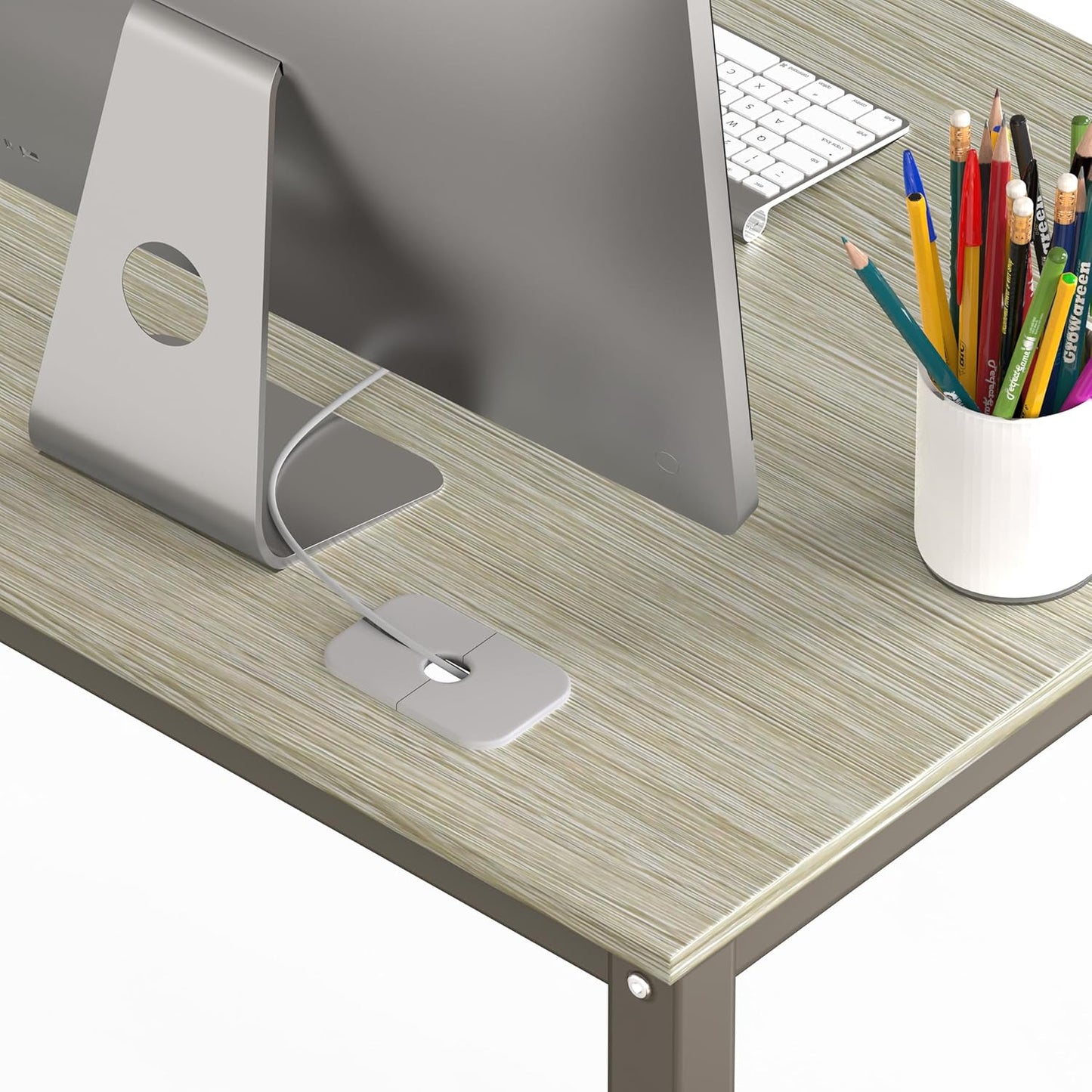 SHW 48-Inch Commercial-Grade Office Computer Desk, Maple