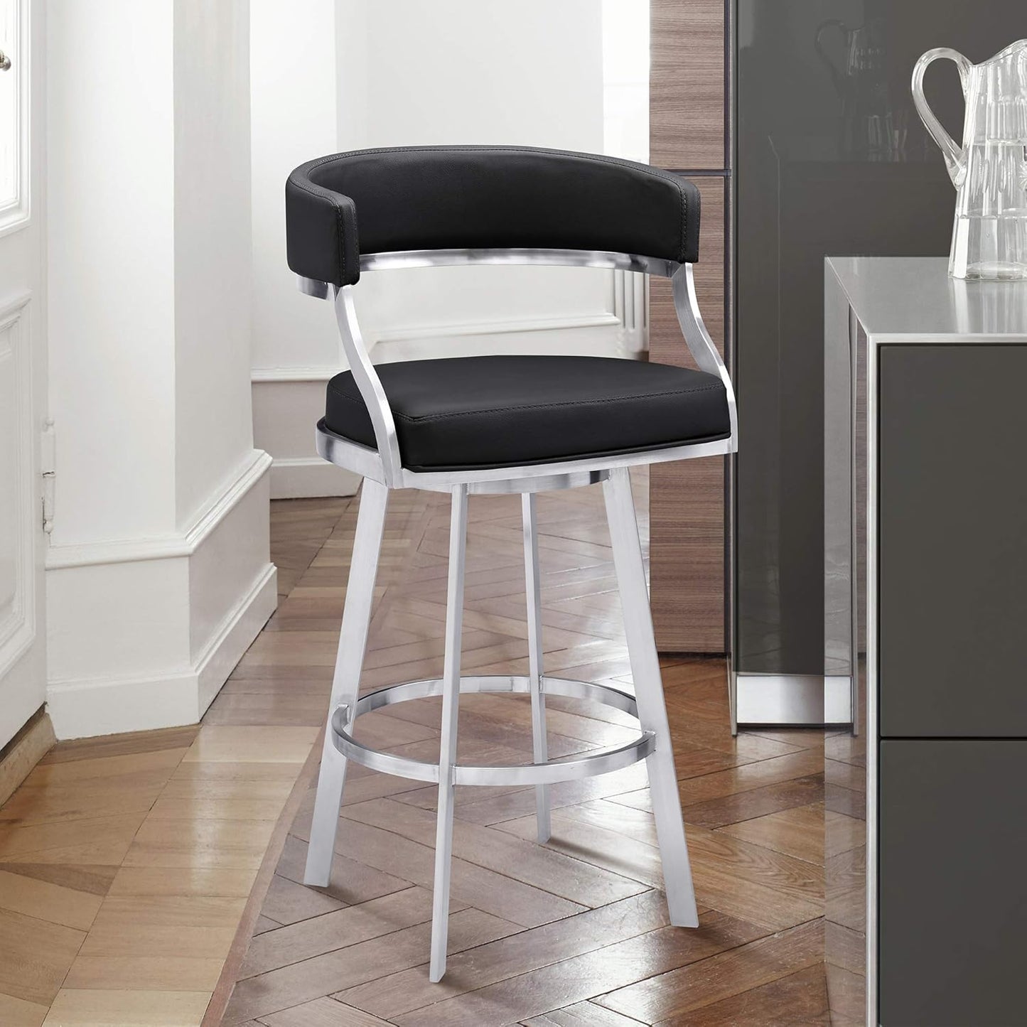 Saturn Bar Stool, 30" Height, Black