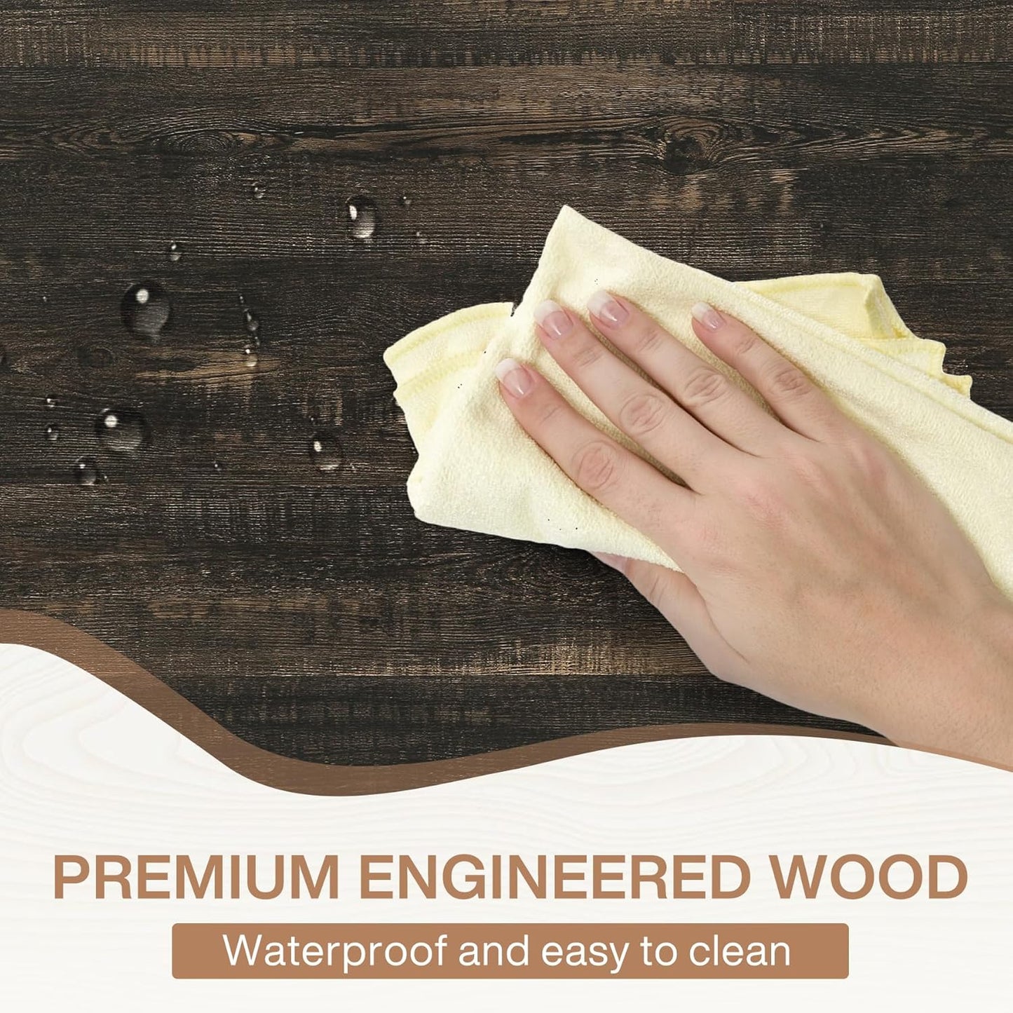 Tribesigns Farmhouse Dining Table for 6 People, 70.8-Inch Rectangular Wood Dining Table, Rustic Kitchen Table with Heavy Duty Metal Legs for Dining Room (Black, 70.8 Inch)