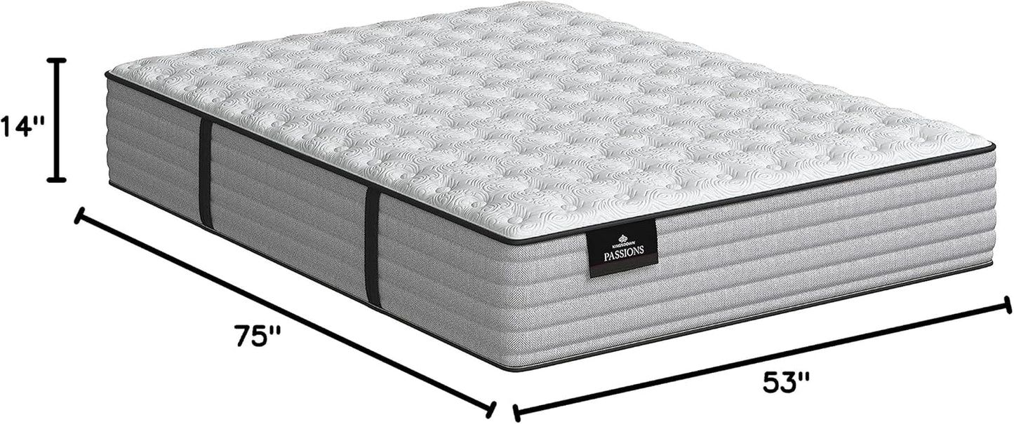 Kingsdown Passions Aspiration 14" Firm Hybrid Mattress, Full,Tan