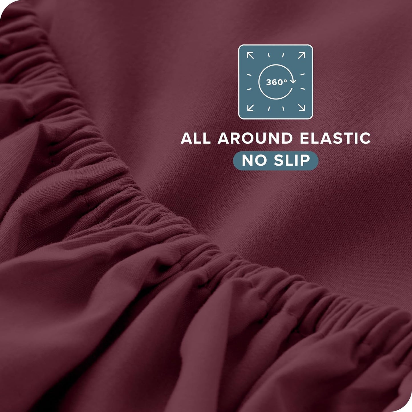 Bare Home King Sheet Set - Luxury 1800 Ultra-Soft Microfiber King Bed Sheets - Double Brushed - Deep Pockets - Easy Fit - 4 Piece Set - Bedding Sheets & Pillowcases (King, Burgundy)