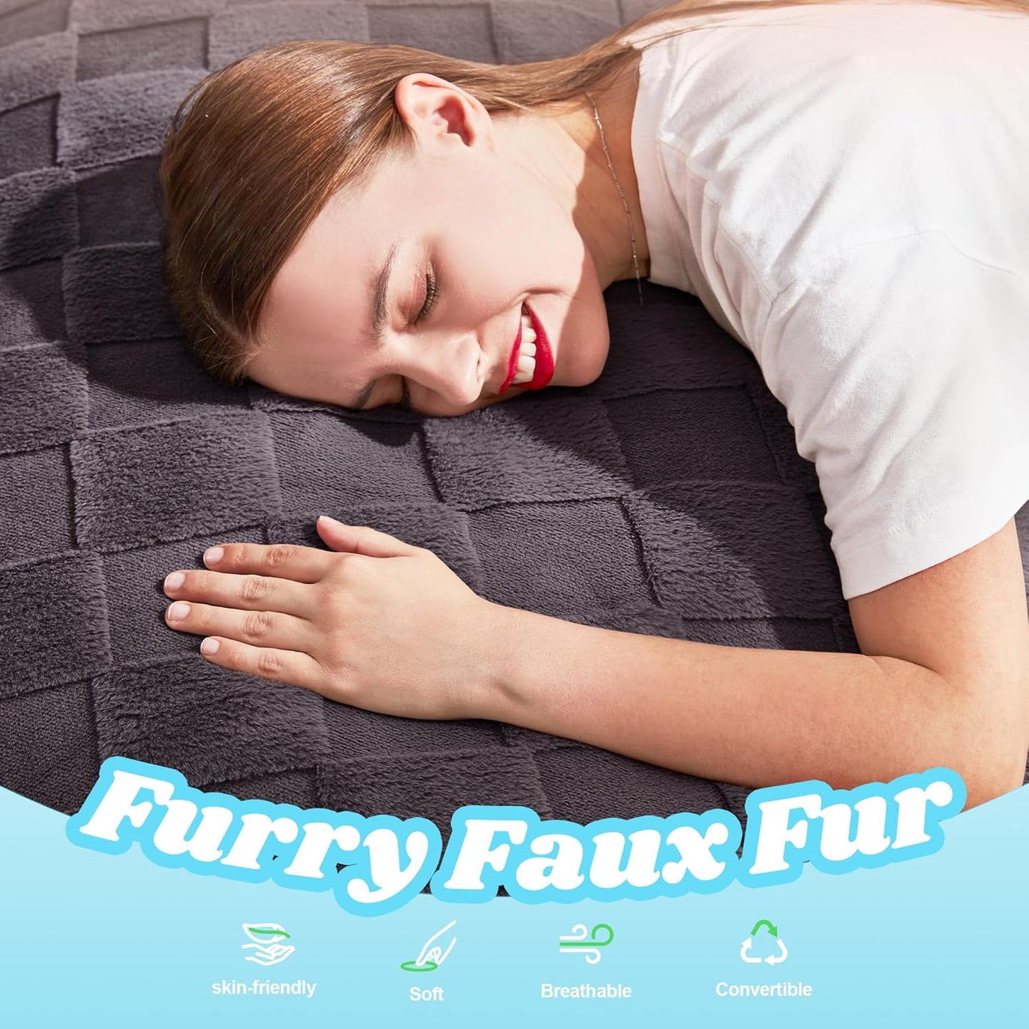 Hobestluk 3 in 1 Bean Bag Chair Giant Bean Bag Chairs for Adults with Plaid Cover Convertible Bean Bag Floor Cushion with Machine Washable Cover for Living Room (Plaid Dark Grey)