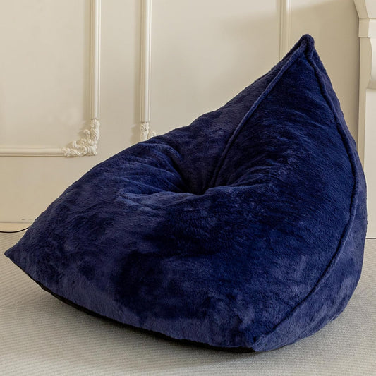 BYBYME Bean Bag Chairs Sherpa Lazy Sofa, Giant Beanbag Chairs for Adults, Teenagers with Stuffed High Density Foam Filling, Comfy Chair for Living Room, Bedroom