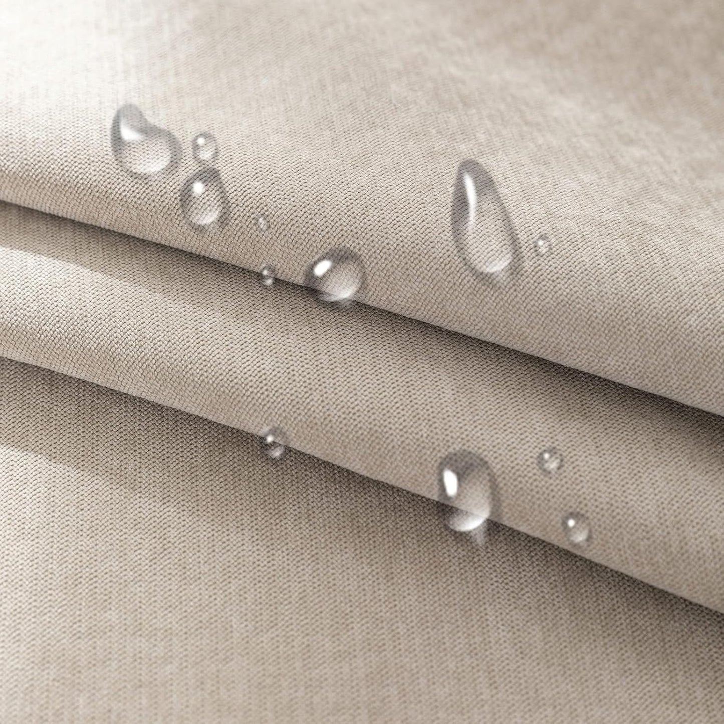 STACYPIK 100% Waterproof Beige Couch Cover, Anti-Scratch Sofa Cover for Dog, Non-Slip Sofa Cover, Furniture Protector for 2 Cushion Couch, Outdoor Water Resistant Loveseat Cover for Sectional-71X118IN