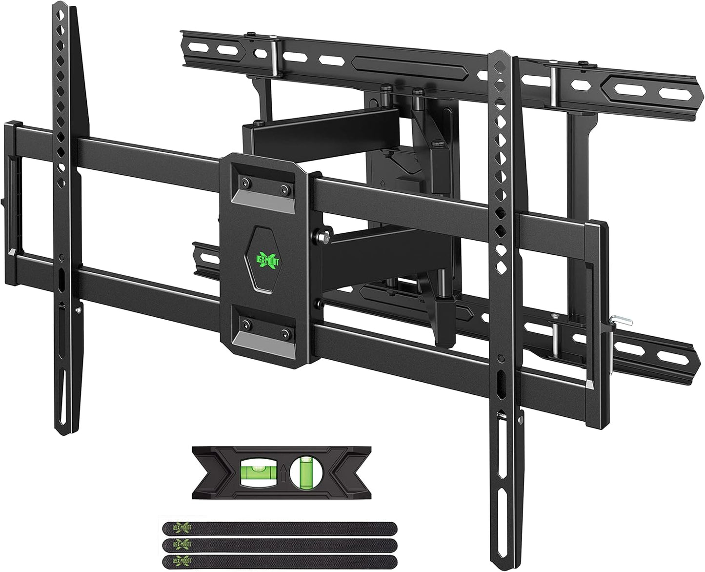 USX MOUNT UL Listed TV Wall Mount for 42"-85" TVS, Fits 16" 18" or 24" Studs, Full Motion Wall Mount Swivel Tilt Extension TV Bracket with Dual Articulating Arms, Max VESA 600x400mm, Load 110lbs