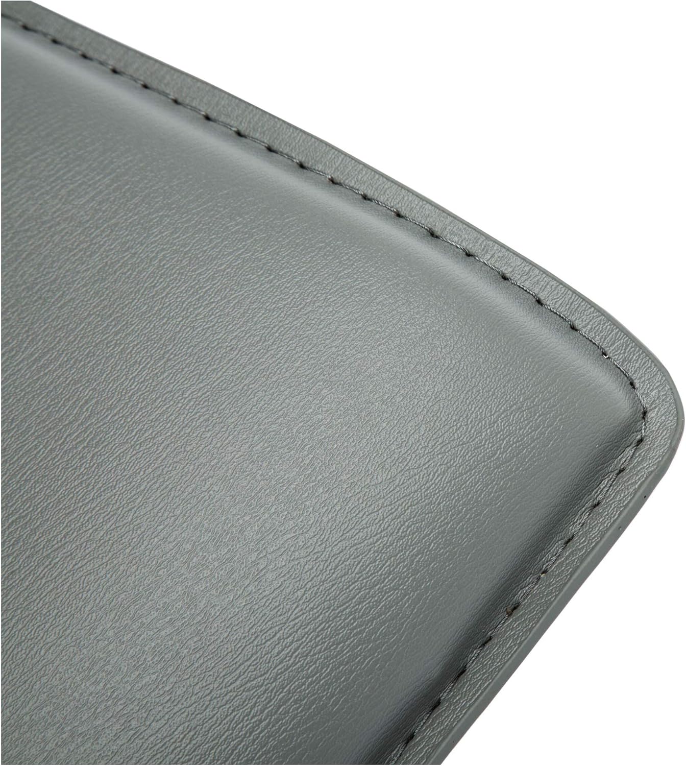 NOBPEINT Contemporary Chrome Air Lift Adjustable Swivel Bar Stool, Set of 2, Gray