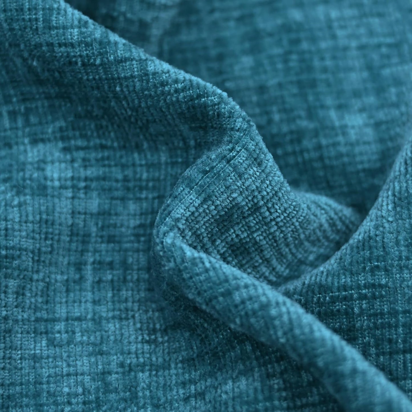 CaliTime Throw Pillow Covers Decorative 12 X 20 Inches Pack of 2 Cozy Chenille Cushion Cases for Couch Sofa Bed Living Room Home Ocean Blue