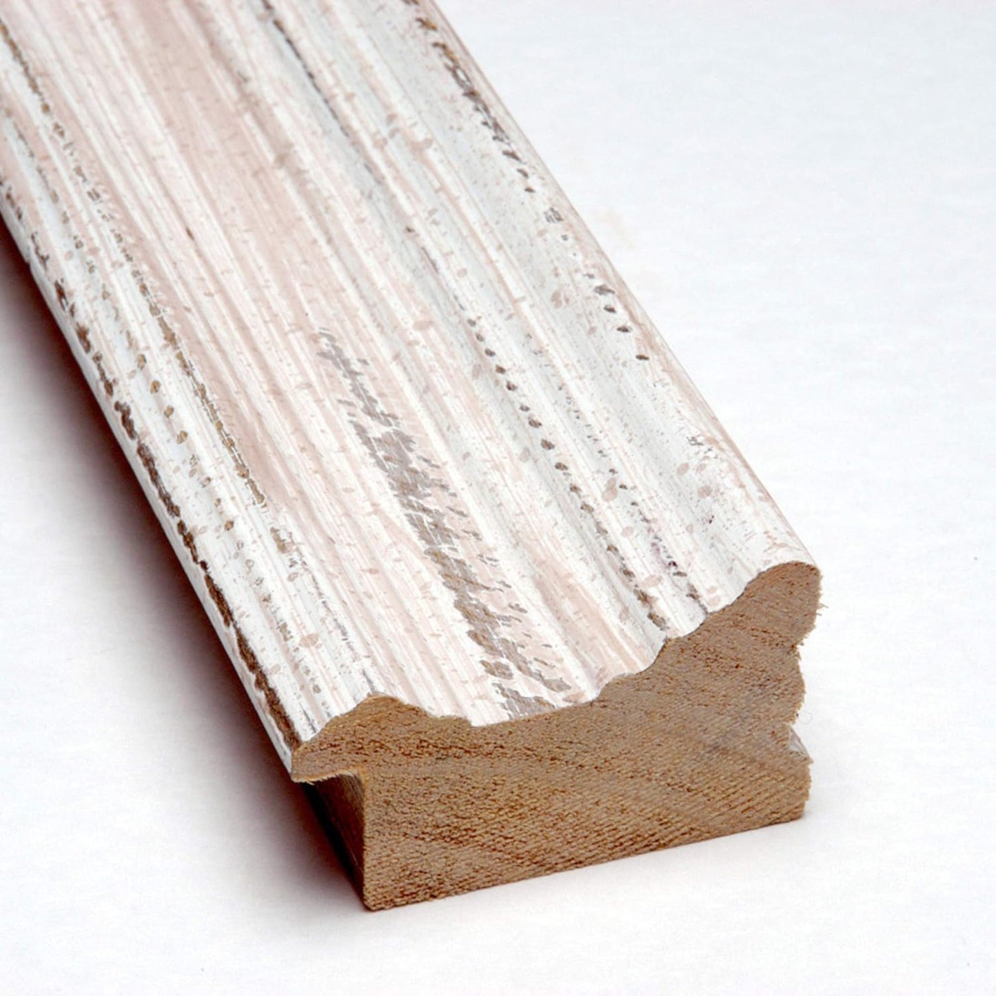 Amanti Art White Bathroom Mirror for Over Sink, 33x43 Alexandria White Wash Narrow Rectangle Vanity Mirror, X-Large Cottage Wood Frame, Hangs Horizonally and Vertically, Bathroom Wall Decor, Beveled