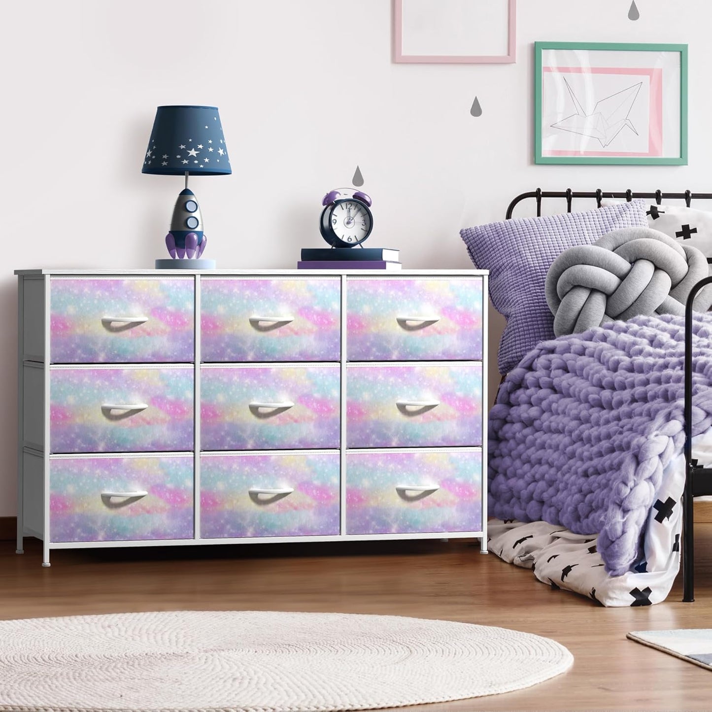Sorbus Kids Dresser with 9 Drawers - Storage Unit Organizer Chest for Clothes - Bedroom, Kids Room, Nursery, & Closet