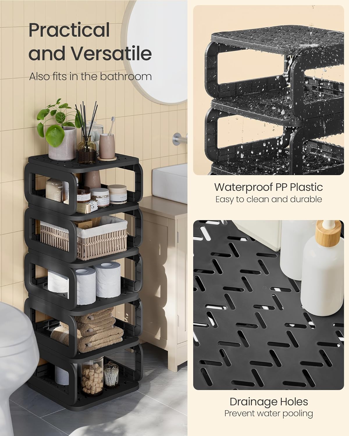 SONGMICS Shoe Rack, Shoe Organizer, 12 Shelves, Shoe Storage, Narrow Shoe Shelf, Open Shelf for Entryway, Living Room, Bathroom, Space-Saving, Ink Black ULPC038B01