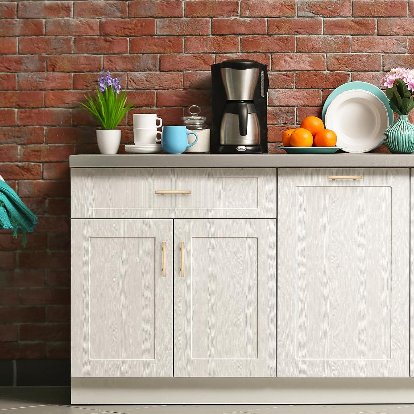 15 Pack Cabinet Handles 3" Hole Center - Curved Cabinet Pulls Champagne Bronze Drawer Pulls for Kitchen Cupboard Solid Handles for Dresser Drawer Arch Closet Hardware