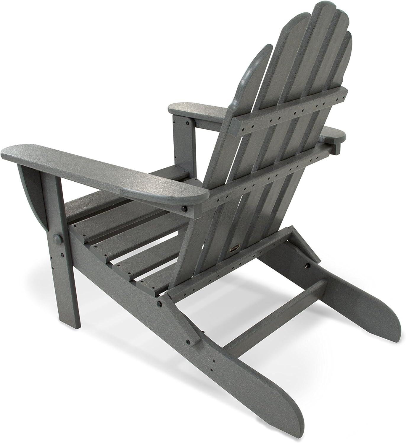 POLYWOOD AD5030GY Classic Folding Adirondack, Slate Grey