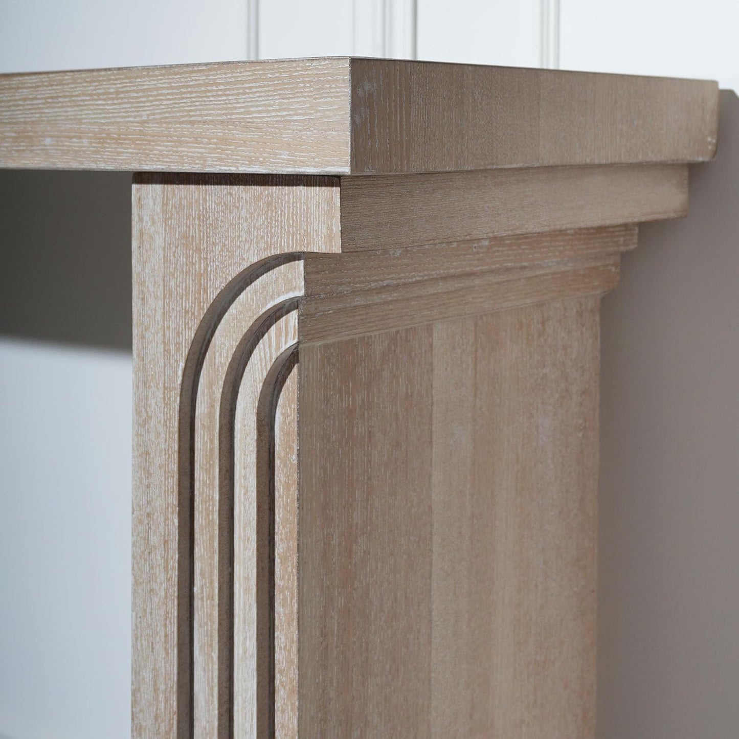 KEIKI Wood Entryway Console Table Behind Couch & Sofa, Modern Minimalist Style for Entrance, Hallway, Living Room, Natural