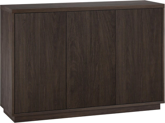 Henn&Hart 48" Wide Rectangular Buffet Table in Warm Brown, for Home, Living Room, Bedroom, Entertainment Room, Office