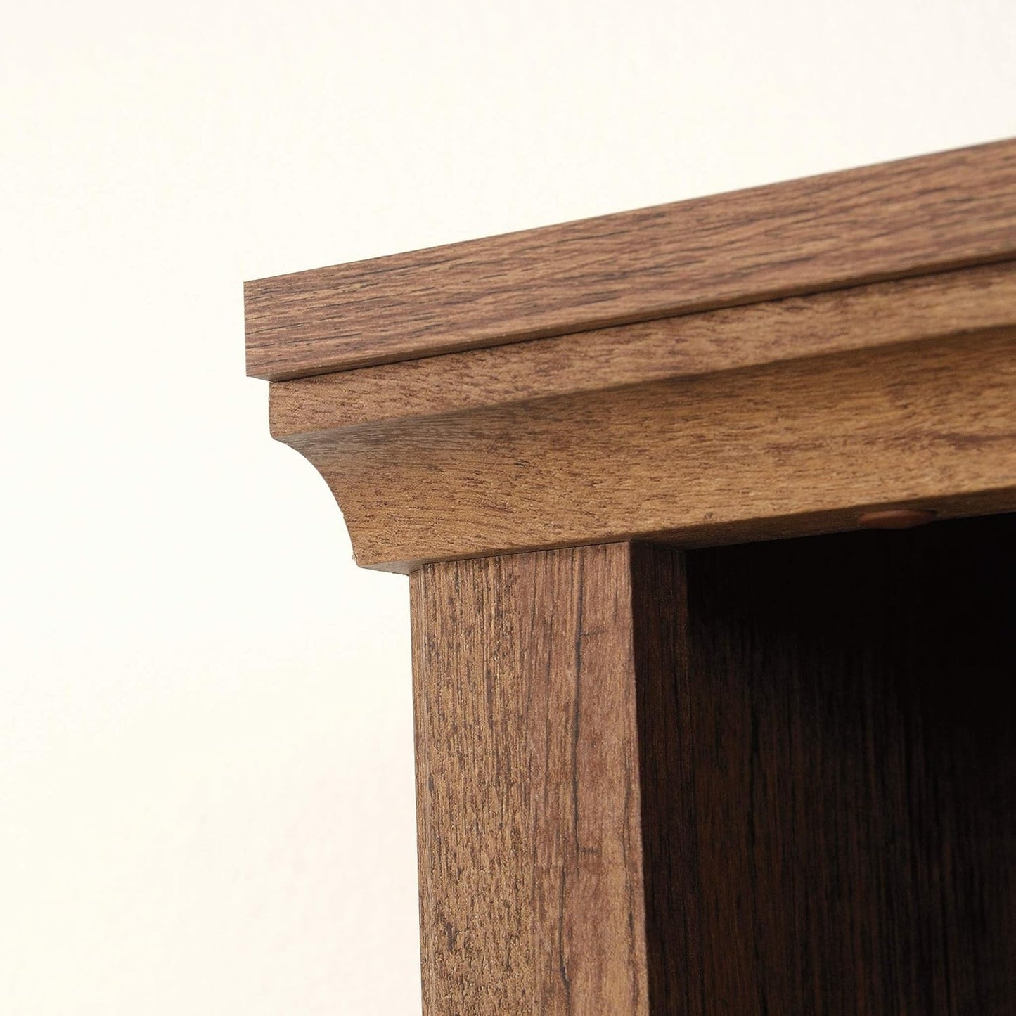 Sauder Select Book Shelf, Bookshelf with Storage, Library Bookcase with Doors and Adjustable Shelves, in Vintage Oak